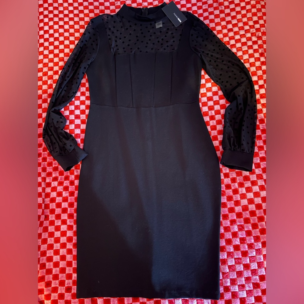 NWT Black Midi Dress